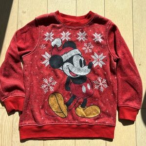 Classic Mickey Mouse Christmas sweatshirt size XS. Disney